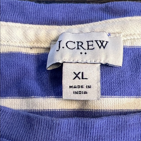 Cat & Jack Purple and White Striped Long Sleeve Tee - Picture 2 of 8